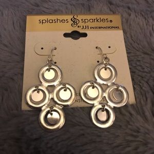 NWT Splashes & Sparkles Chandelier Earrings